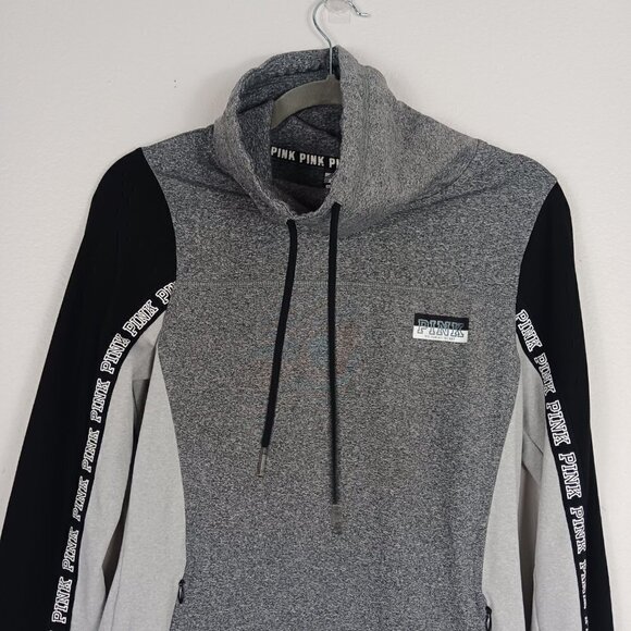 Victoria's Secret PINK Ultimate gray Activewear Cowlneck Pullover size S - Picture 3 of 7